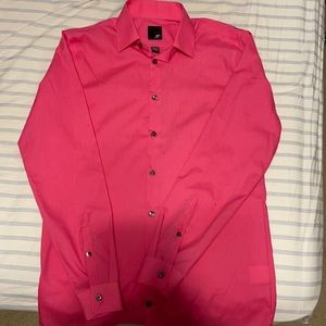 JF Slim Fit J. Ferrar Dress shirt Hot Pink